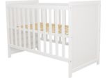 Need Sleep Lettino Per Bambini Lilia 120X60 Cm Regolabile In Altezza - Co-Sleeper Baby Bed Bianco