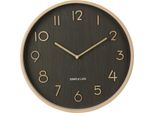 Orologio Da Parete Con Design In Legno, 38 X 5 Cm