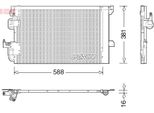 Denso DCN20007 - Oe 13192901 Condensatore Aria Condizionata Con Essiccatore Per Astra G