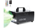 Tolletour Macchina Della Nebbia Led Rgb Macchina Del Fumo-Luci Di Scena-Con 2 Telecomandi-Macchina Della Nebbia Con Effetto Nebbia-500W
