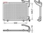 Denso DCN10054 - Condensatore Aria Condizionata Oe 1819980 Per B-Max, Fiesta Vi, Tourneo Connect, Transit Courier
