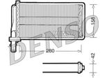 Denso DRR01001 - Oe 60815099 Scambiatore Di Calore, Riscaldatore Per 166 (936)