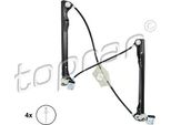 Topran 111 700 - Oe 1M0 837 462 Regolatore Del Finestrino, Anteriore Destro Per Leon (1M1), Toledo Ii (1M2)