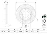 Bosch 0 986 479 F20 - Oe 517123E300 Disco Freno Per Sorento I (Jc)