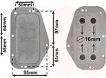 Van Wezel 37013702 Radiatore Dell'olio Motore Per Opel Corsa D Hatchback (S07) Zafira B (A05) Insignia Caravan Astra J Sports Tourer (P10) Meriva A (X03)
