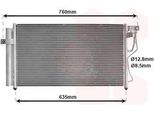 Van Wezel 82005178 - Oe 97606 1E000 Condensatore Aria Condizionata Con Essiccatore Per Accent Iii (Mc)