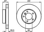 Bosch 0 986 478 691 - Disco Freno Oe Jlm 1826 Per Xj (XJ40, XJ81), Xj (X300, X330)