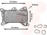 Van Wezel 30013705 Radiatore Dell'olio Motore Adatto Per MERCEDES-BENZ Classe C Berlina (W204) Classe C Station Wagon (S204) Classe E Berlina (W212) Vito Bus