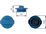 Gates RC237 - Tappo, Serbatoio Refrigerante Oe 8E0121321 Per A8 (4E), A6 (4F), A4 (8D), A4 (8E), A4 (8H), A6 (4B), A8 (400), Phaeton (3D)