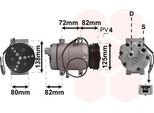 Van Wezel 0300K178 - Compressore Aria Condizionata Oe 8D0260805D Per A4 (8D), A6 (4B), Passat (3B)