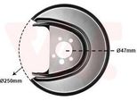 Van Wezel 5814373 - Oe 6R0615611D Piastra Di Ancoraggio, Asse Posteriore Sinistro Per A1 (8X), Ibiza (6J, 6P), Fabia Iii (Nj), Roomster (5J), Polo (6C, 6R)