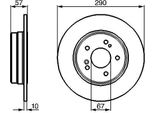 Bosch 0 986 478 446 - Oe A 129 423 04 12 Disco Freno Per Sl (R129)