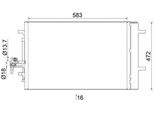 Mahle Ac 959 000S - Oe JRB500040 Condensatore Aria Condizionata Con Essiccatore Per Discovery Iii (L319), Discovery Iv (L319)