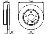Bosch 0 986 478 566 - Oe A 140 423 04 12 Disco Freno Per Classe S (W140), Classe S (W220), Classe S (C140)