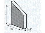 Magneti Marelli 350203062100 - Oe 2118300218 Filtro Aria Abitacolo Per Classe E (S211), Classe E (W211), Cls (C219)
