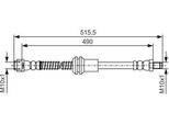 Bosch 1 987 481 721 - Oe A 204 420 07 48 Tubo Freno Per Classe Glk (X204)