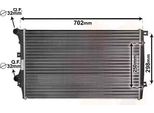 Van Wezel 58012206 - Oe 5K0121251F Radiatore, Raffreddamento Motore Per A3 (8P), Tt (8J), Altea (5P), Leon (1P1), Toledo Iii (5P2), Octavia Ii (1Z), Superb Ii (3T), Yeti (5L), Maggiolino (5C), Caddy Iv (Sa), Caddy Iii (2C, 2K), Eos (1F), Golf Plus (5M), Golf V (1K), Golf Vi, Jetta Iii (1K2), Jetta Iv, Passat (365, 362), Passat (3C), Scirocco, Tiguan (5N), Touran (1T)