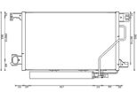 Mahle Ac 662 000S - Oe 2035000854 Condensatore Aria Condizionata Con Essiccatore Per Classe C (W203), Classe C (CL203), Classe C (S203), Clk (A209), Clk (C209), Classe Clc (CL203)