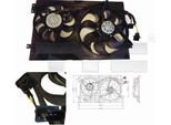 Tyc 837-0024 Ventola Di Raffreddamento Motore Ventola Di Raffreddamento Per Vw Golf Iv Hatchback (1J1) Radiatore Acqua Ø345Mm
