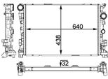 Mahle Cr 1772 000P - Oe 1975000003 Radiatore, Raffreddamento Motore Per Classe E (S212), Classe E (W212), Classe C (W204), Classe C (C204), Classe C (S204), Cls (C218), Cls (X218), Sl (R231), Slk (R172), Sls Amg (C197), Sls Amg (R197)