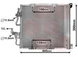 Van Wezel 37005368 - Condensatore Aria Condizionata Oe 1850099 Con Essiccatore Per Astra H, Astra (A04), Zafira B