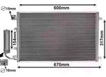 Van Wezel 13015281 Condensatore Climatizzatore Condensatore Climatizzatore Per Nissan Qashqai / Qashqai +2 I (J10, NJ10) +Essiccatore