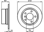 Bosch 0 986 478 439 - Oe 34 21 1 163 845 Disco Freno Per Z3 (E36)