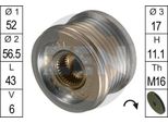 Era ZN5500 - Puleggia Alternatore Oe GD216 0092 Per Primera (P12), X-Trail (T30), X-Trail (T31)