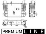 Mahle Ci 264 000P - Oe 82 00 471 884 Intercooler Per Clio Iii, Clio Ii, Modus (F/JP0)