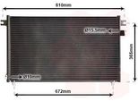 Van Wezel 13005330 - Oe 92110 VB000 Condensatore Aria Condizionata Per Patrol Gr V