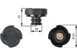 Gates RC207 - Oe 17111719167 VerschlußDeckel, KüHlmittelbehäLter FüR 3Er (E36), 3Er (E46), 5Er (E39), 5Er (E60), 5Er (E61), 6Er (E63), 6Er (E64), 7Er (E38), 7Er (E65), X3 (E83), X5 (E53), Discovery Ii (L318), Range Rover Ii (P38A), Range Rover Iii (L322)