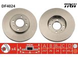 Trw DF4024 - Disco Freno Oe 40206 54C01 Per Almera I (N15)