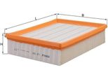 Mahle Lx 691 - Filtro Aria Oe 24437415 Per Vectra B (J96), Vectra C (Z02)