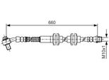 Bosch 1 987 481 A48 - Tubo Freno Oe 13369143 Per Astra J, Cascada (W13)