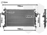 Van Wezel 37002380 - Oe 1300259 Radiatore, Raffreddamento Motore Per Combo, Combo Tour, Corsa C (X01), Tigra Twintop (X04)