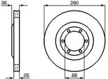 Bosch 0 986 478 437 - Oe 8 94375 533 3 Disco Freno Per Frontera B (U99)