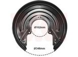 Van Wezel 5874374 - Oe 7D0615611B Piastra Di Ancoraggio, Asse Posteriore Per T4