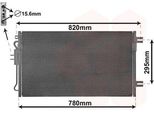 Van Wezel 07005098 - Condensatore Aria Condizionata Oe 5142490AA Per Voyager Iv