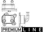 Mahle Clc 168 000P - Radiatore Olio Oe 97223705 Per Astra G, Combo, Combo Tour, Corsa C (X01)