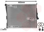 Van Wezel 06002289 - Oe 17113400013 Radiatore, Raffreddamento Motore Per X3 (E83)