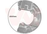Van Wezel 5920372 - Oe 30760817 Piastra Di Ancoraggio, Asse Anteriore Destro Per S60 I (384), S80 I (184), V70 Ii (285), XC70 (295), XC90 I (275)