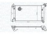 Magneti Marelli 350213178300 - Oe 16400 0D210 Radiatore, Raffreddamento Motore Per Avensis (T25), Corolla (E12), Corolla Verso (E12)