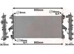 Van Wezel 40002304 - Oe 1349196 Radiatore, Raffreddamento Motore Per Jumper, Ducato, Boxer