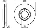Bosch 0 986 478 397 - Oe 43512 YE010 Disco Freno Per Hilux, Taro
