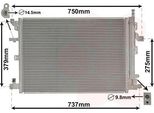 Van Wezel 59005152 - Oe 30648955 Condensatore Aria Condizionata Con Essiccatore Per XC90 I (275)
