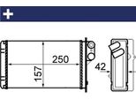 Mahle Ah 67 000S - Oe 7701204992 Scambiatore Di Calore, Riscaldatore Per Megane Scenic, Scenic I
