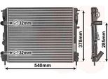Van Wezel 43002269 - Radiatore Oe 7700428082, Raffreddamento Motore Per Sandero, Logan, Logan I, Kangoo (Fc), Kangoo (Kc), Clio Ii, Thalia I (Lb)
