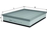Mahle Lx 1602 - Filtro Aria Oe 9177267 Per Epica (KL1), Astra J, Vectra C (Z02), Zafira Tourer C