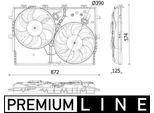 Mahle Cff 550 000P - Oe 53452994 Ventola Radiatore Per Ducato
