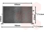 Van Wezel 18005334 - Condensatore Aria Condizionata Oe 1152429 Per Mondeo Iii